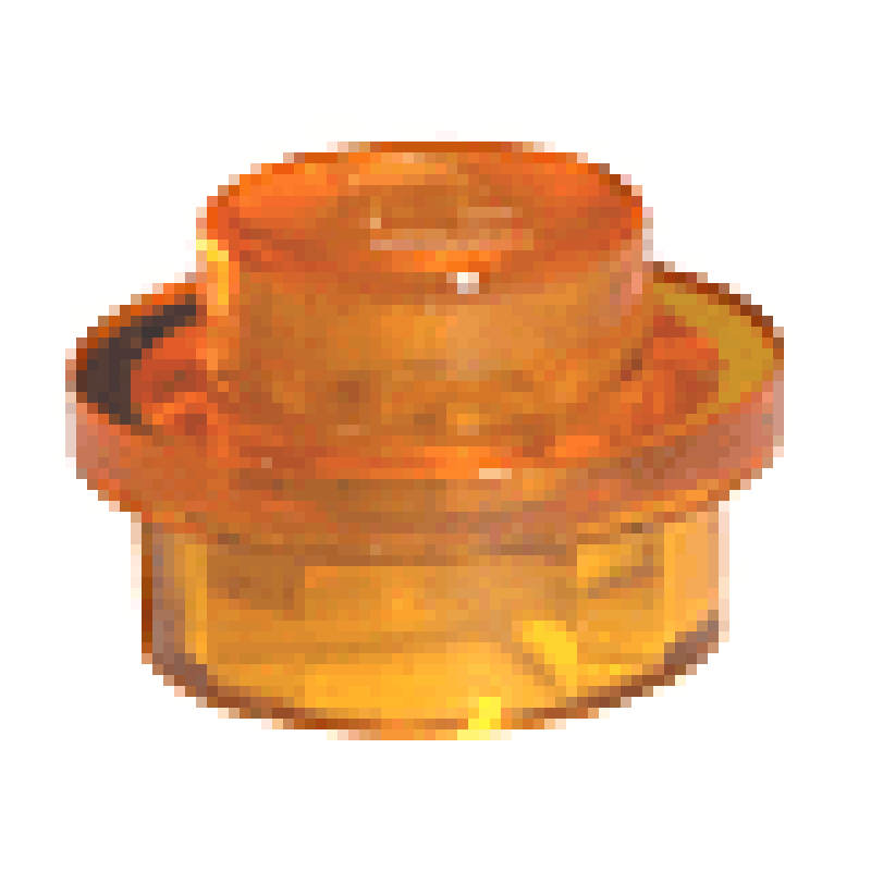 Plaat, Rond 1x1 Trans Orange